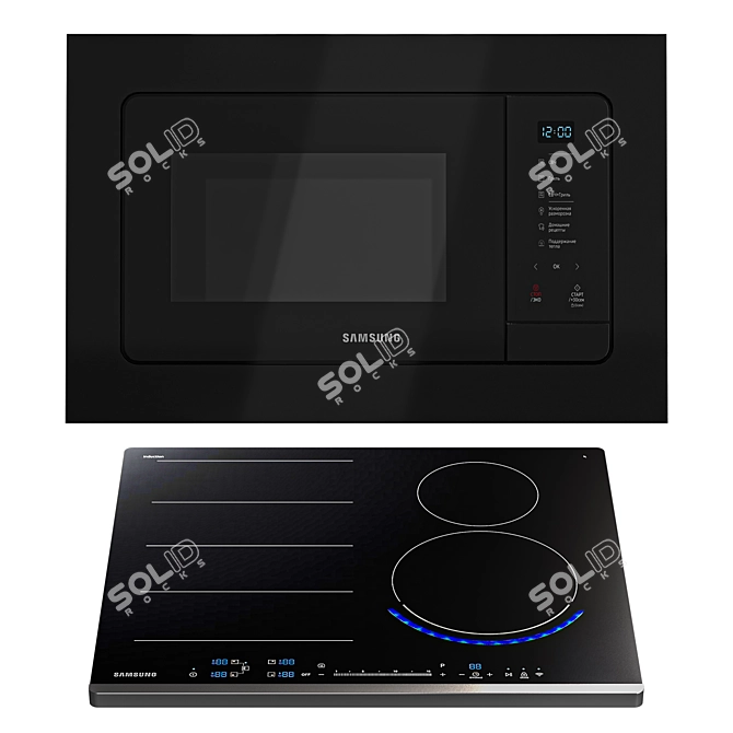 Samsung Kitchen Appliance Package 3D model image 5