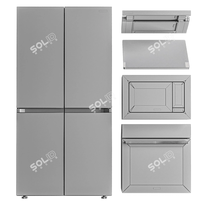 Samsung Kitchen Appliance Package 3D model image 7