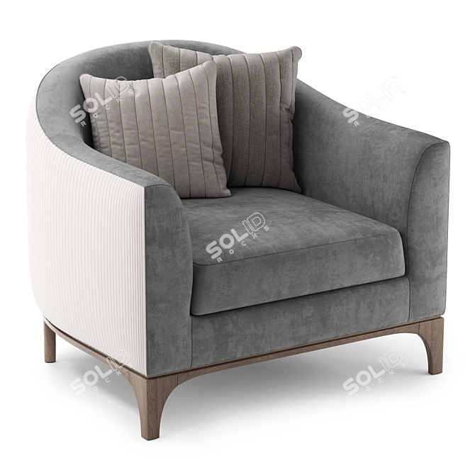 Luxury Modern Armchair PR.742 3D model image 1