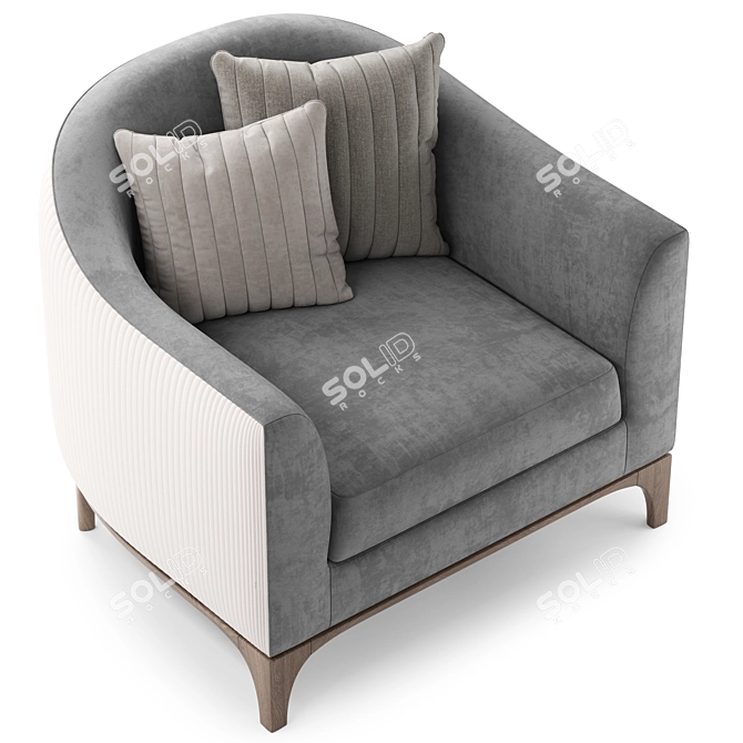 Luxury Modern Armchair PR.742 3D model image 3