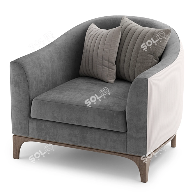 Luxury Modern Armchair PR.742 3D model image 4