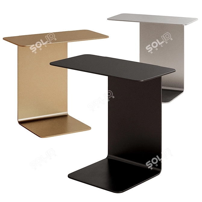 Minimal Metal Side Table, Ditre意大利 3D model image 1