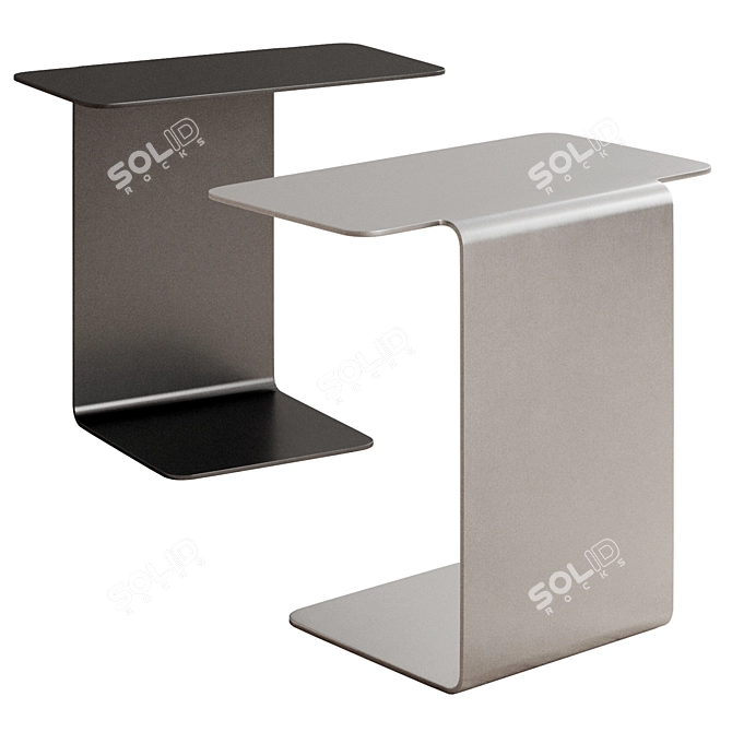 Minimal Metal Side Table, Ditre意大利 3D model image 2