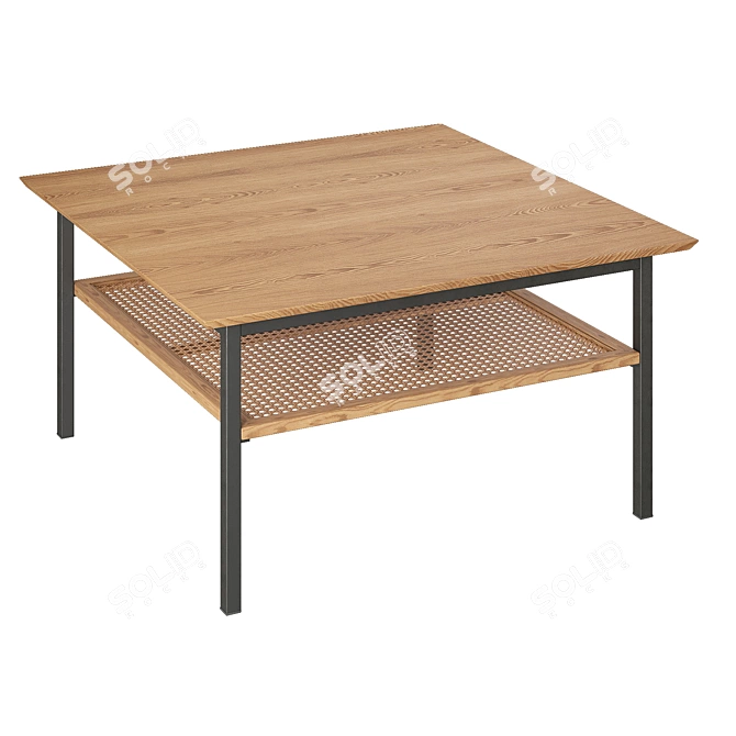 Vintage Style Waska Coffee Table 3D model image 1