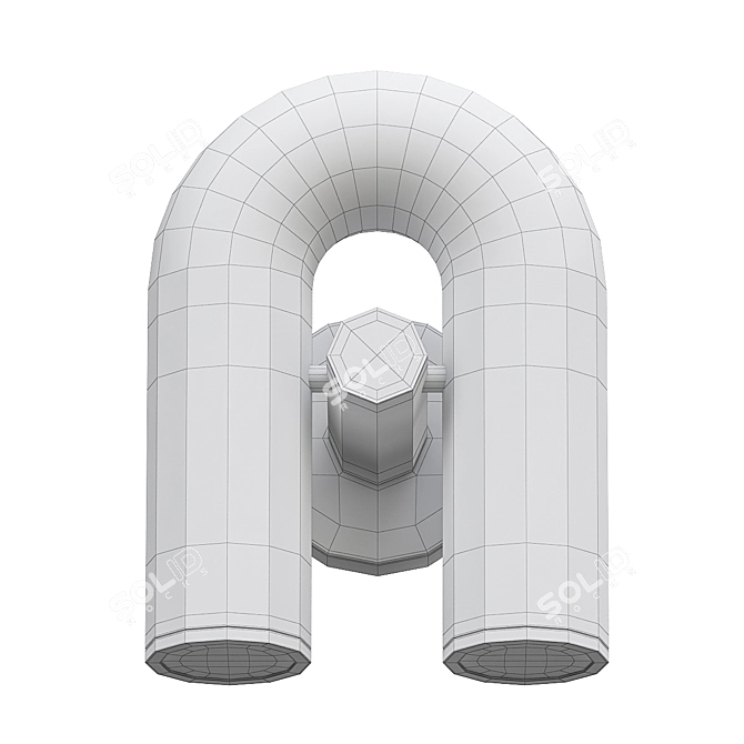 FANNY Black Wall Sconce 3D model image 3