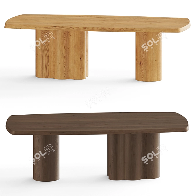 Winslow Dining Table | 2440mm 3D model image 1