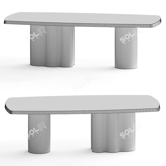 Winslow Dining Table | 2440mm 3D model image 2