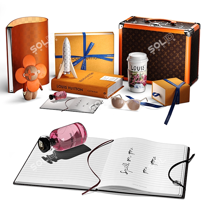 Luxury Louis Vuitton Gift Set 3D model image 1