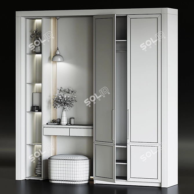 Modern Furniture Set st007 3D model image 6