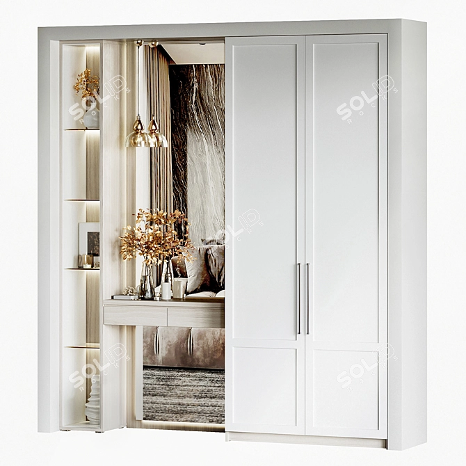 Modern Furniture Set st007 3D model image 8