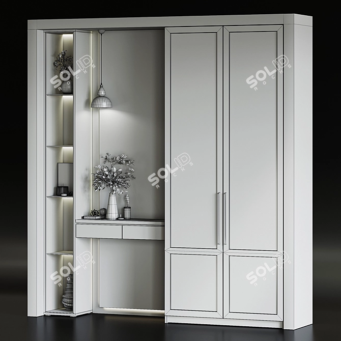 Modern Furniture Set st007 3D model image 13