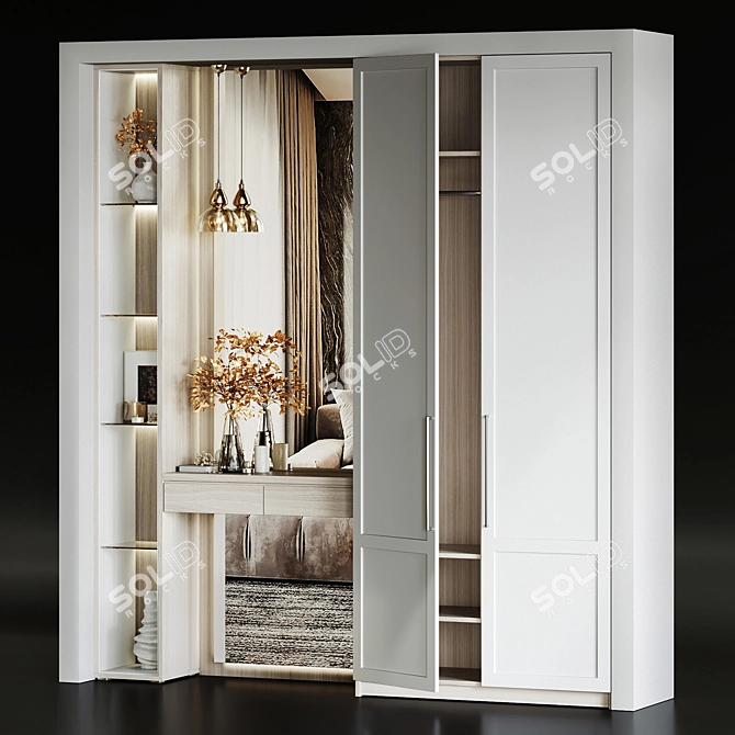 Modern Furniture Set st007 3D model image 16