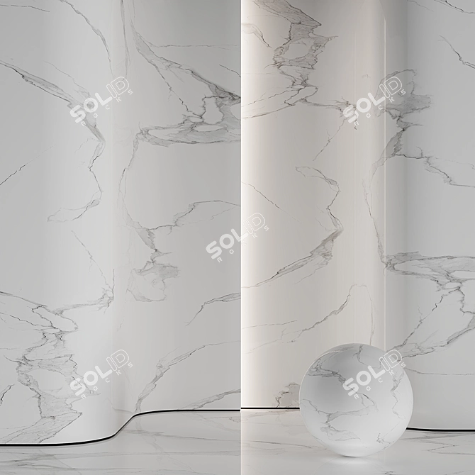 High Detail Marble Stone Texture 3D model image 2