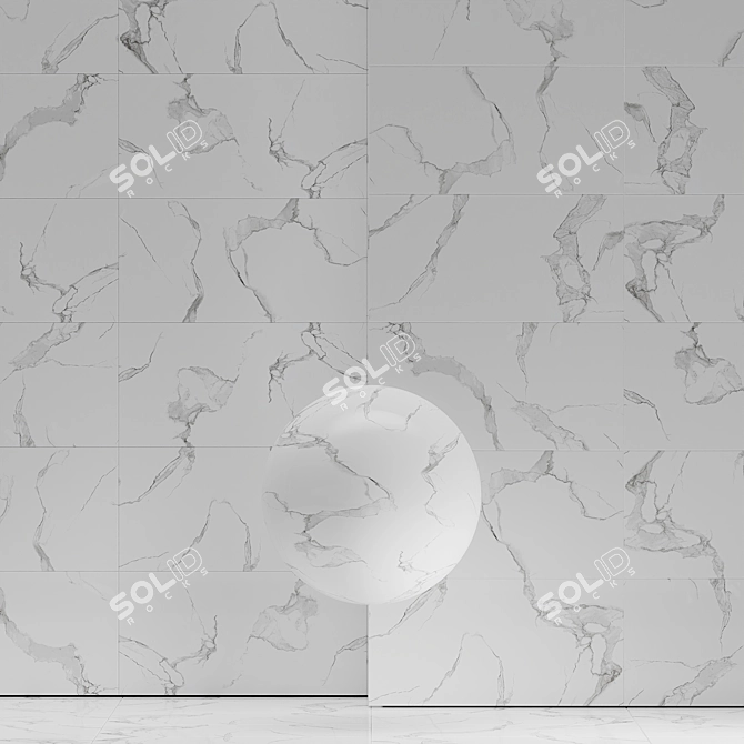 High Detail Marble Stone Texture 3D model image 4