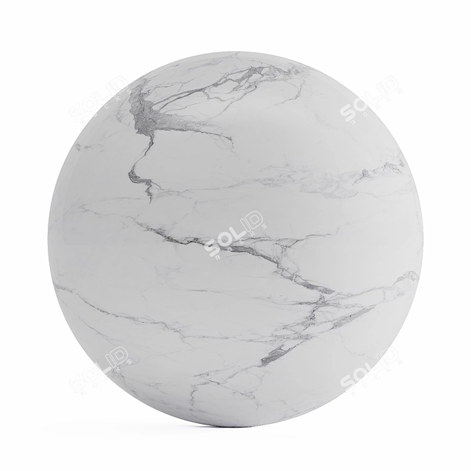 High Detail Marble Stone Texture 3D model image 1