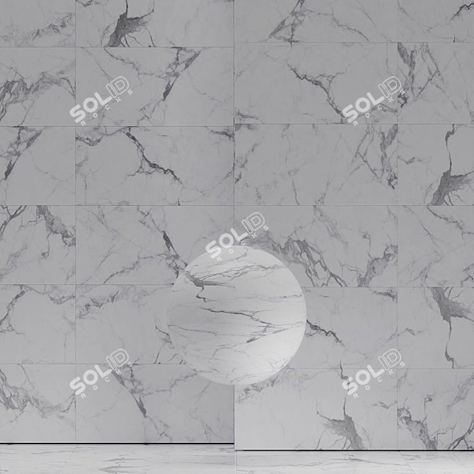 High Detail Marble Stone Texture 3D model image 4