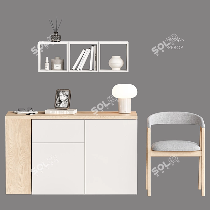 Transforming Axel-1 Furniture Set 3D model image 3