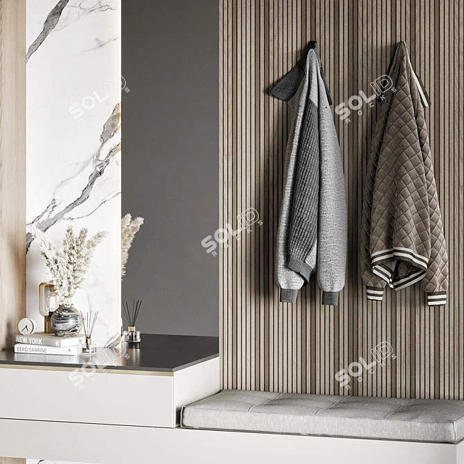 Corona Hallway 03 3D Model 3D model image 3