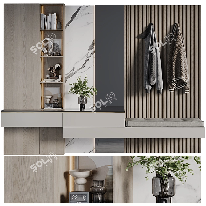 Corona Hallway 03 3D Model 3D model image 9