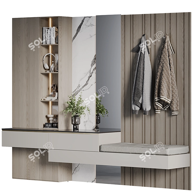 Corona Hallway 03 3D Model 3D model image 10