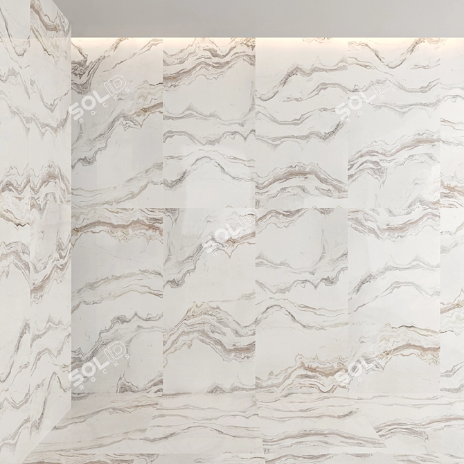 Luxury Marble Textured 3D Model 3D model image 4