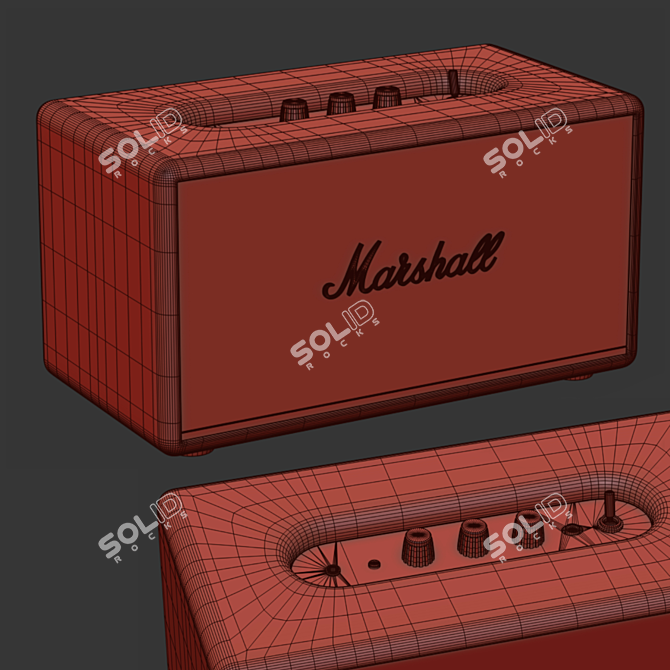 Marshall Acton III Speaker: Top-Quality 3D model image 3