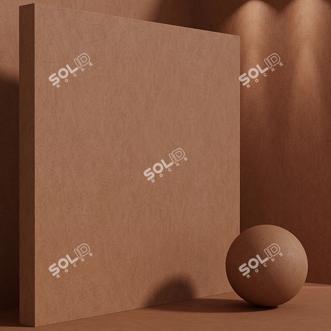 Seamless Concrete Plaster Material Set 3D model image 4