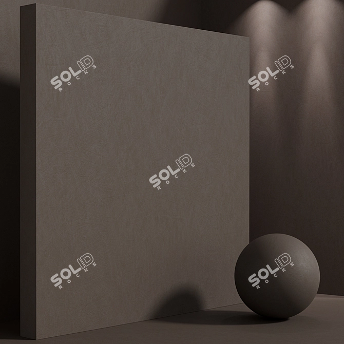 Seamless Concrete Plaster Material Set 3D model image 5