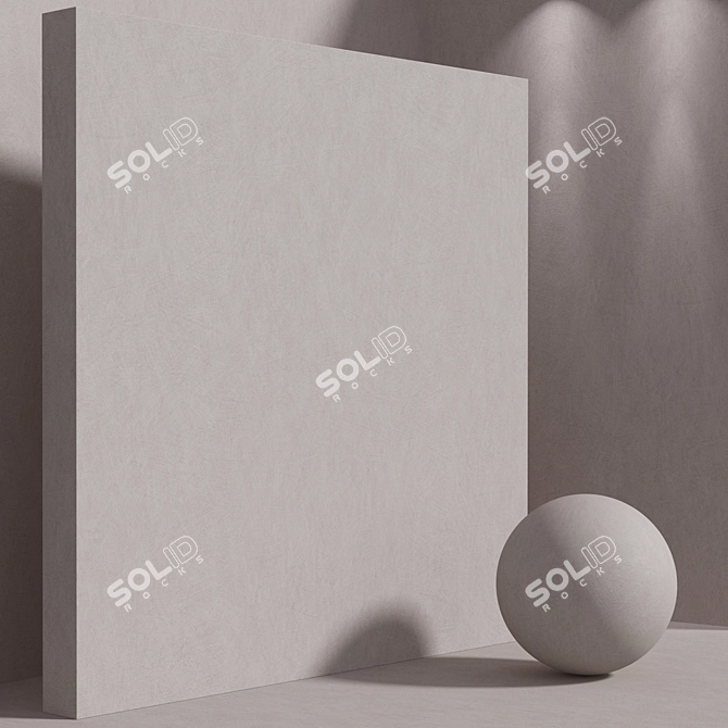 Seamless Concrete Plaster Material Set 3D model image 6