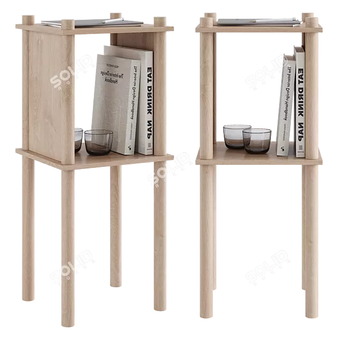 WOUD Elevator Shelving System 3D model image 1