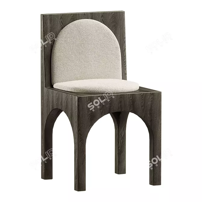 Sleek Modern Kody Dining Chair 3D model image 2