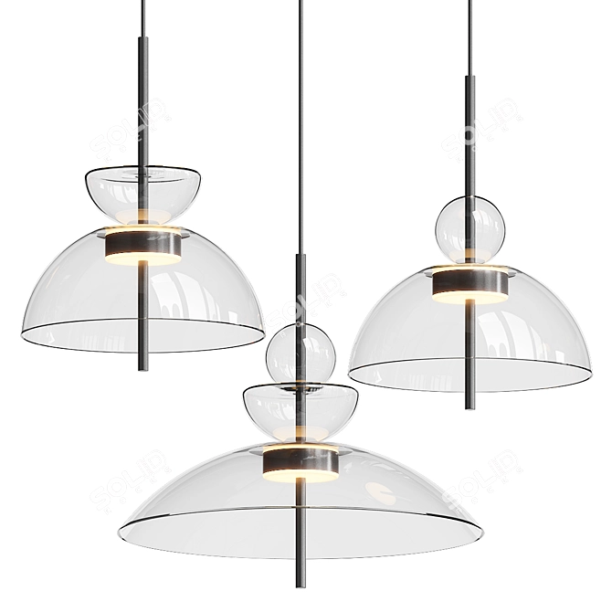 Modern LED Pendant Lamp Bangkok 3D model image 1
