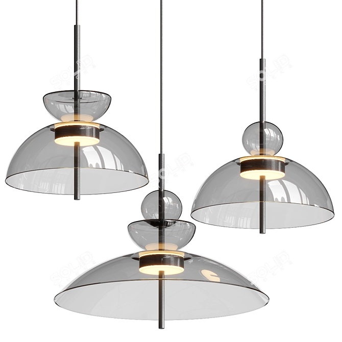 Modern LED Pendant Lamp Bangkok 3D model image 3