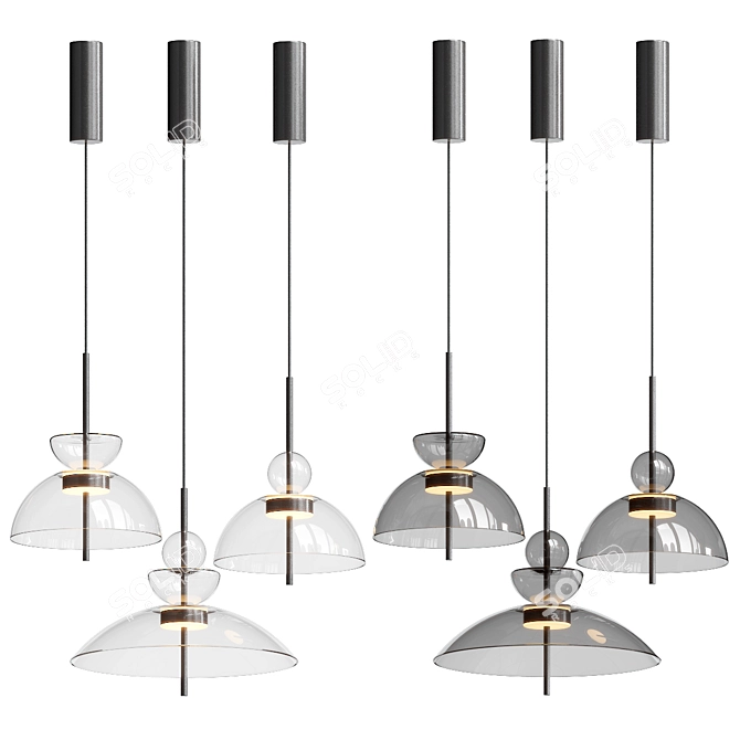 Modern LED Pendant Lamp Bangkok 3D model image 4