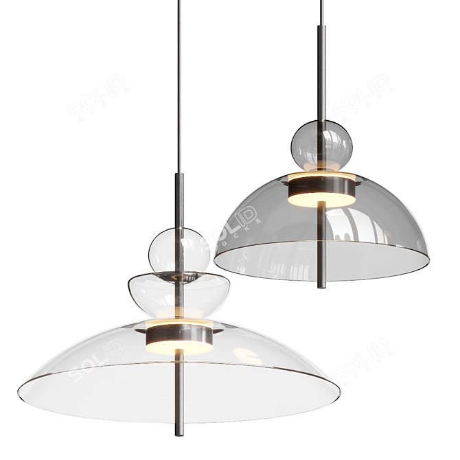 Modern LED Pendant Lamp Bangkok 3D model image 5