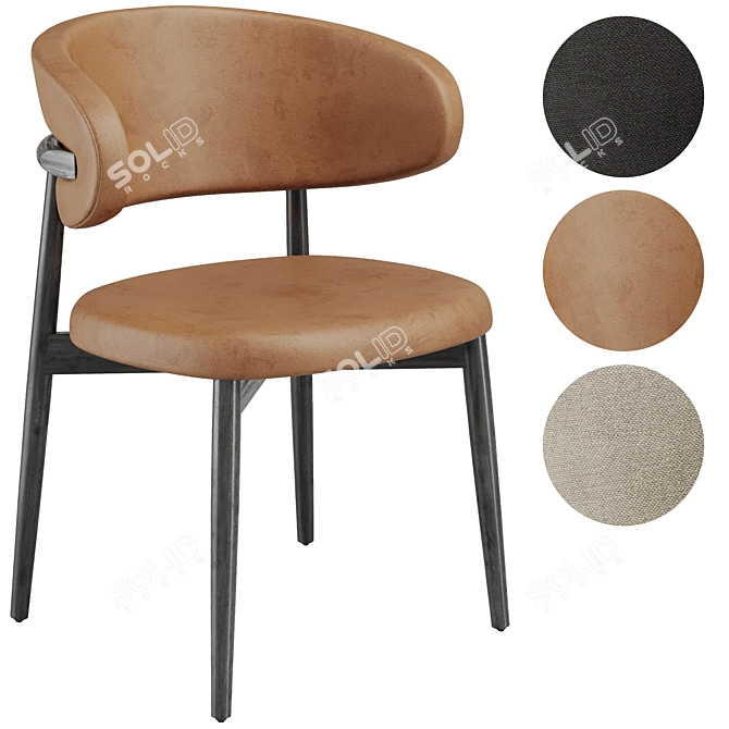 Modern Oleandro Padded Chair 2016 3D model image 1