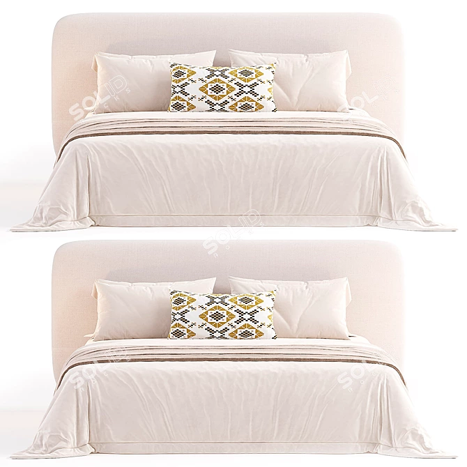 Modern 2015 Barry Bed Design 3D model image 9