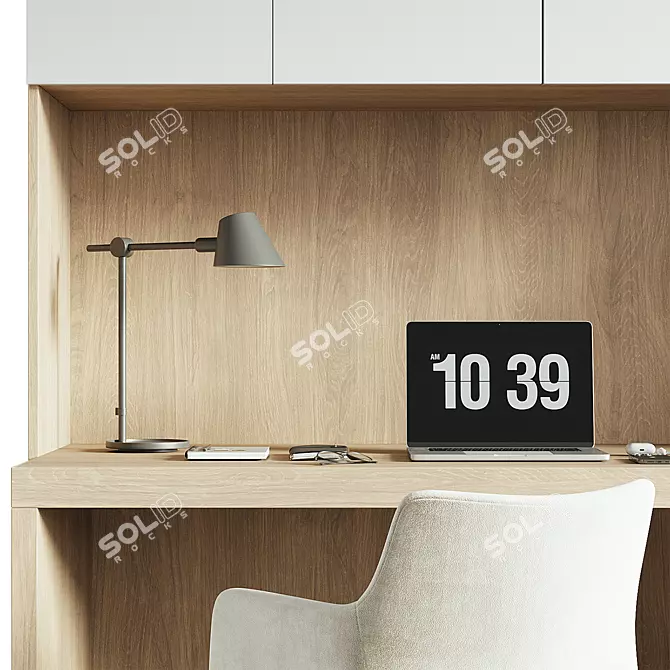 Modern Office Furniture Set 005 3D model image 2