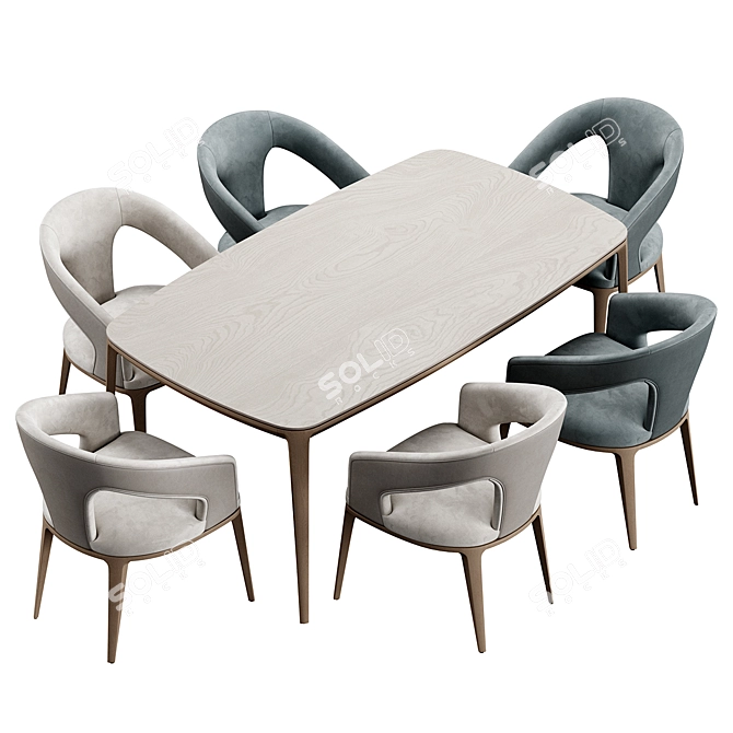 Modern Playground Dining Set 3D model image 5