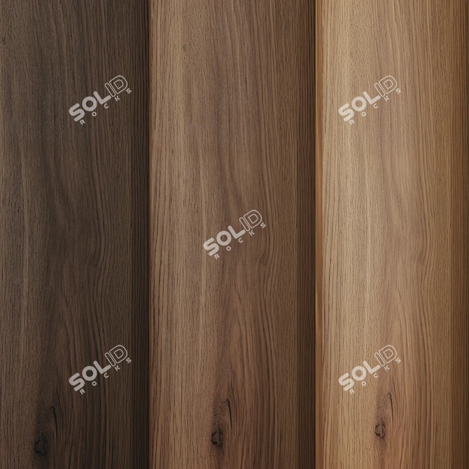 Oak Wood Texture Pack 3D model image 2