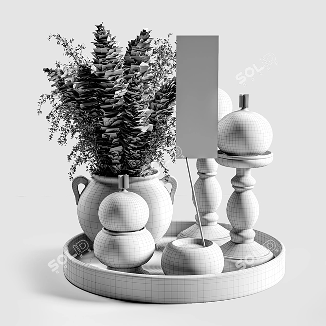 Modern Decor Set 3D Models 3D model image 6