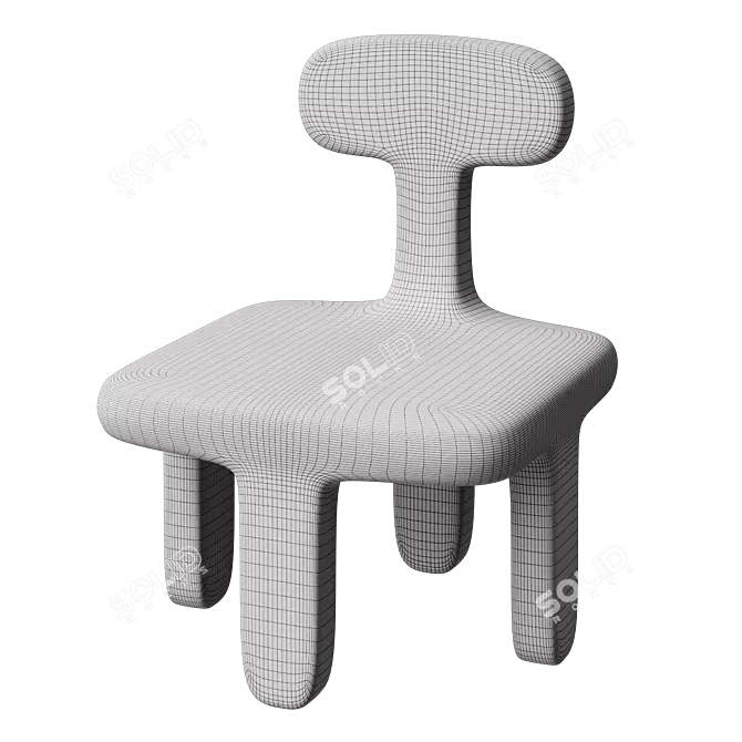 Elegant Rest Chair: Just Flo 3D model image 2