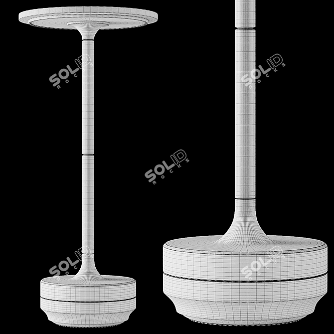 Sleek Table Lamp Robbi Design 3D model image 6