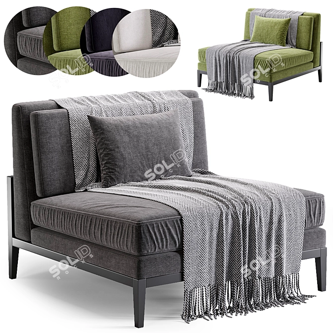 Modern Armchair ATLANTA 2015 Update 3D model image 1