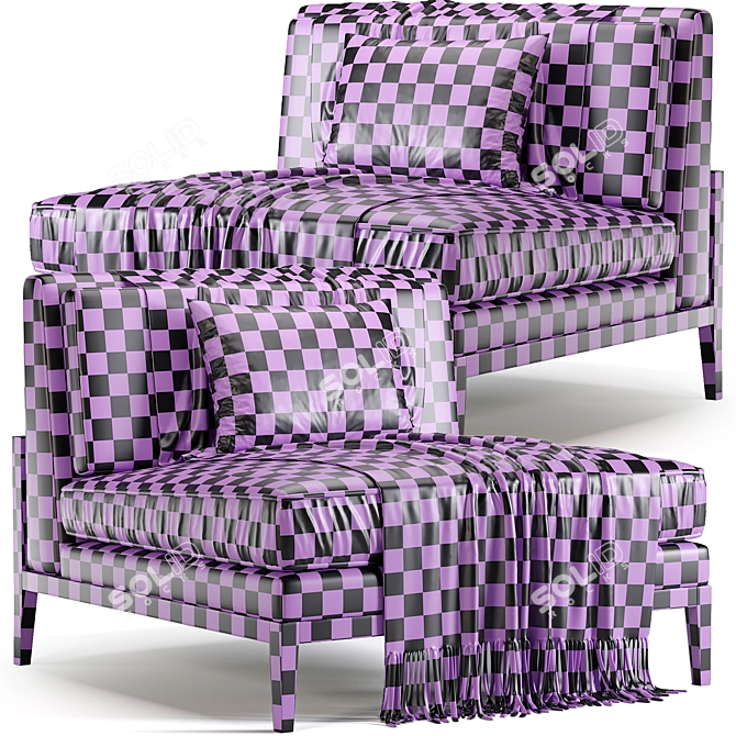 Modern Armchair ATLANTA 2015 Update 3D model image 5