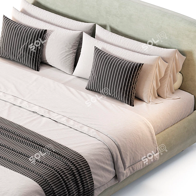 Modern Wanda Bed Design 2015 3D model image 3