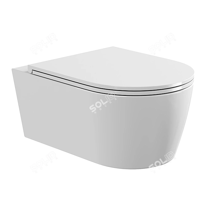 AM.PM Func Wall-Hung Toilet 3D model image 1