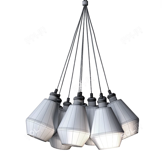 Customizable Pendant Light Genesis 3D model image 3