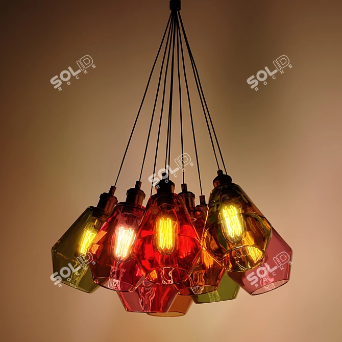 Customizable Pendant Light Genesis 3D model image 4