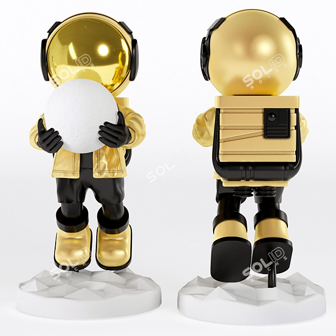 Fantasy Astronaut Floor Light 3D model image 3